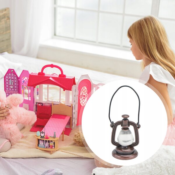 1PC JASNY BRĄZ MINI LAMPA NAFTOWA DEKORACJA DOMU