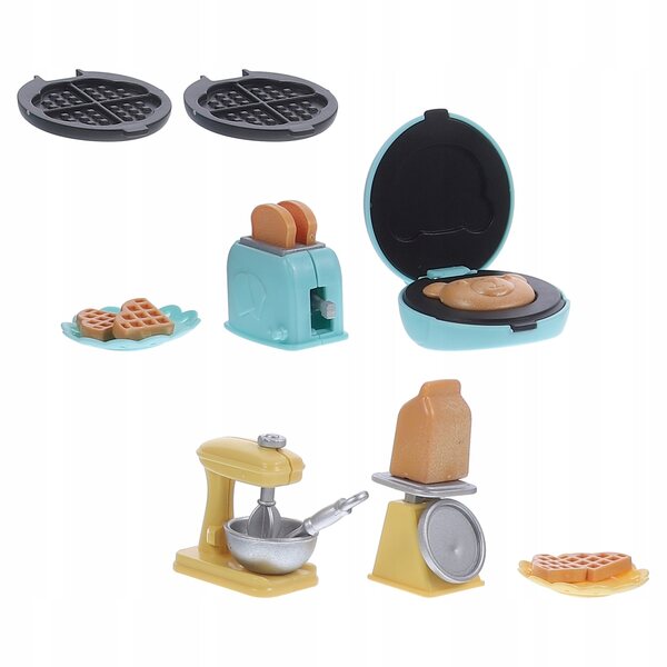 Miniaturosa Gofrownica voor poppenhuis, schaal keukenaccessoire