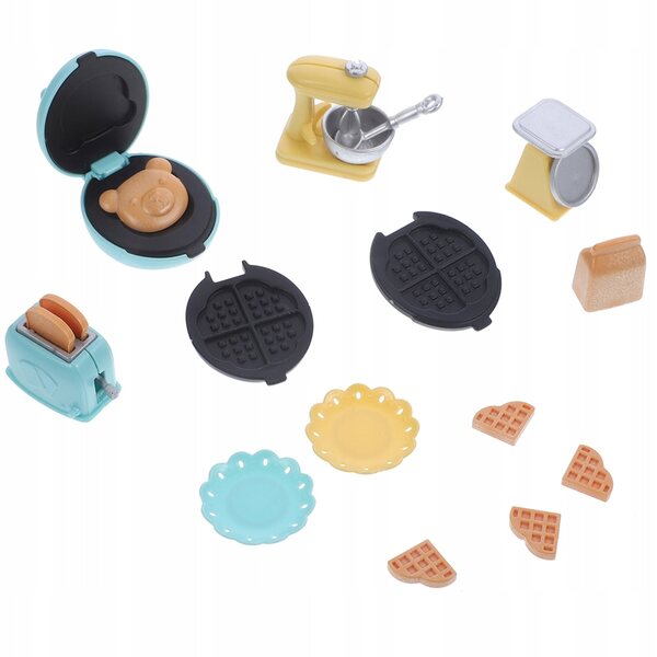 Miniaturosa Gofrownica voor poppenhuis, schaal keukenaccessoire