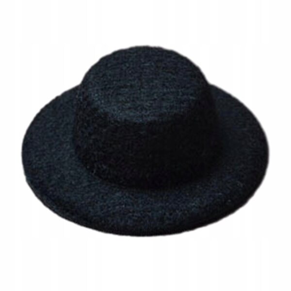 Miniatura cappello per casa delle bambole 1:12 modello in EVA nero
