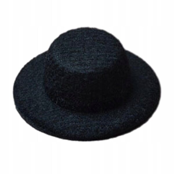 Miniatura cappello per casa delle bambole 1:12 modello in EVA nero