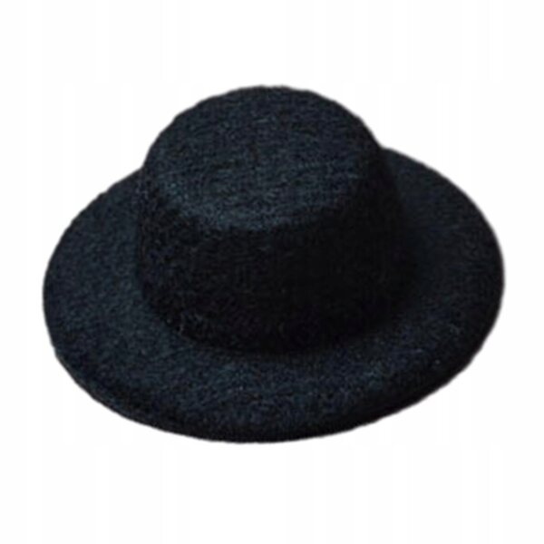 Miniatura cappello per casa delle bambole 1:12 modello in EVA nero
