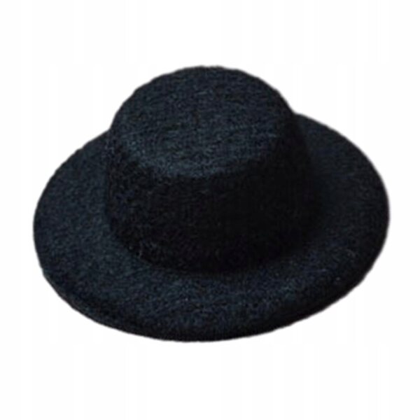 Miniatura cappello per casa delle bambole 1:12 modello in EVA nero