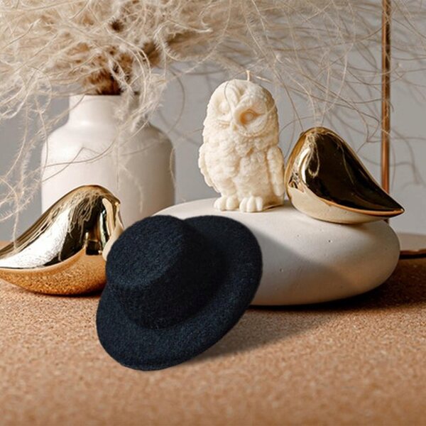 Miniatura cappello per casa delle bambole 1:12 modello in EVA nero