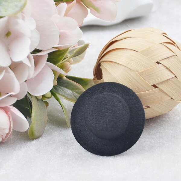 Miniatura cappello per casa delle bambole 1:12 modello in EVA nero