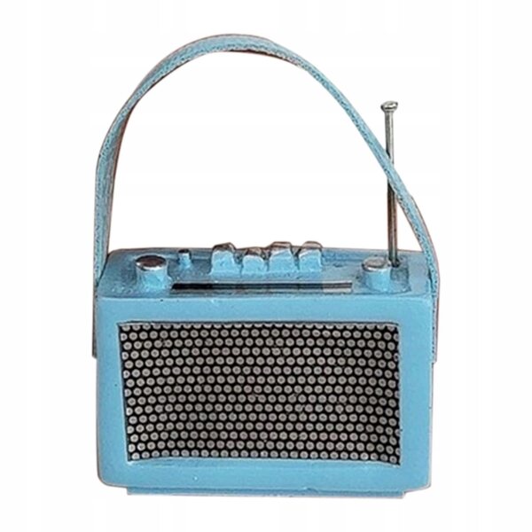 Miniatura Radio 1:12 per Casa delle Bambole - Accessorio Decorativo Blu