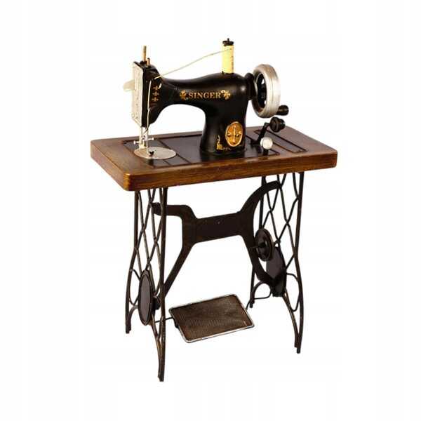 Modello decorativo macchina da cucire vintage in metallo 30x15x45 cm