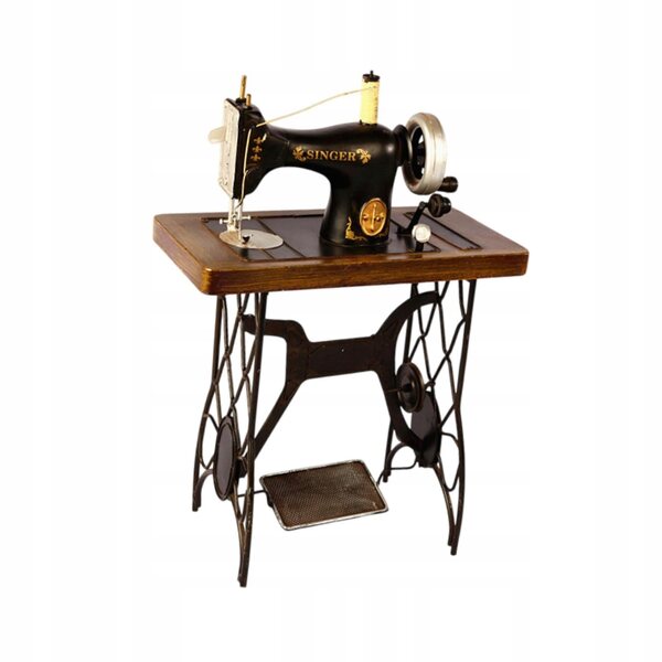 Modello decorativo macchina da cucire vintage in metallo 30x15x45 cm