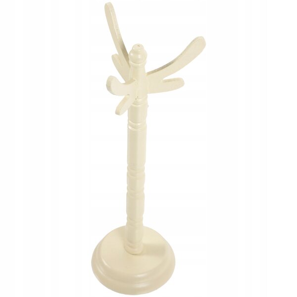 Mini albero appendiabiti in legno per abiti e cappelli delle bambole