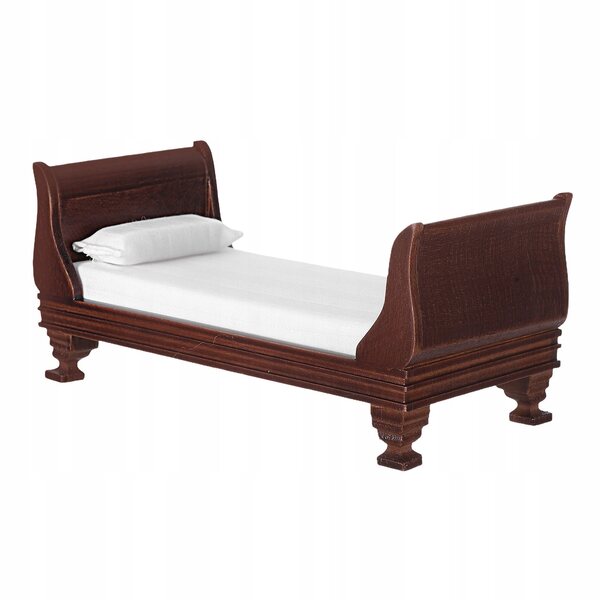 Letto in Legno Miniatura per Casa delle Bambole 1:12 Realistico e Resistente
