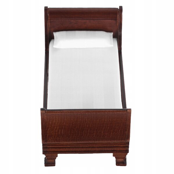 Letto in Legno Miniatura per Casa delle Bambole 1:12 Realistico e Resistente