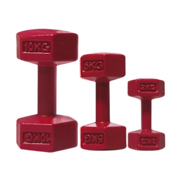 Set 3 Miniature Hantle Rosse per Casa delle Bambole e Micro Paesaggi