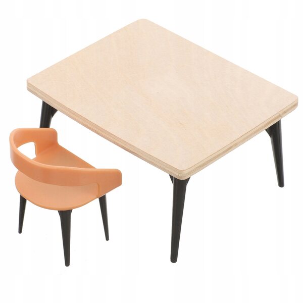 Set di Mobili in Legno Realistici per Sala da Pranzo delle Bambole Scala 1:12
