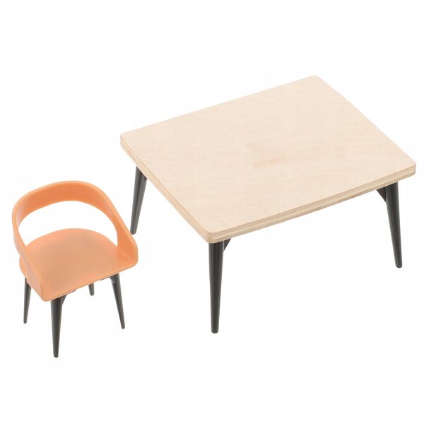 Set di Mobili in Legno Realistici per Sala da Pranzo delle Bambole Scala 1:12