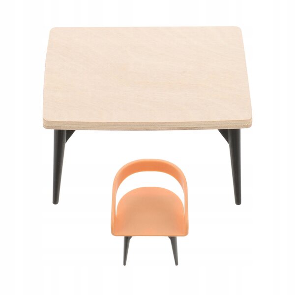 Set di Mobili in Legno Realistici per Sala da Pranzo delle Bambole Scala 1:12