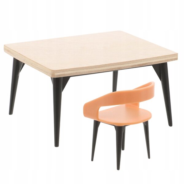 Set di Mobili in Legno Realistici per Sala da Pranzo delle Bambole Scala 1:12