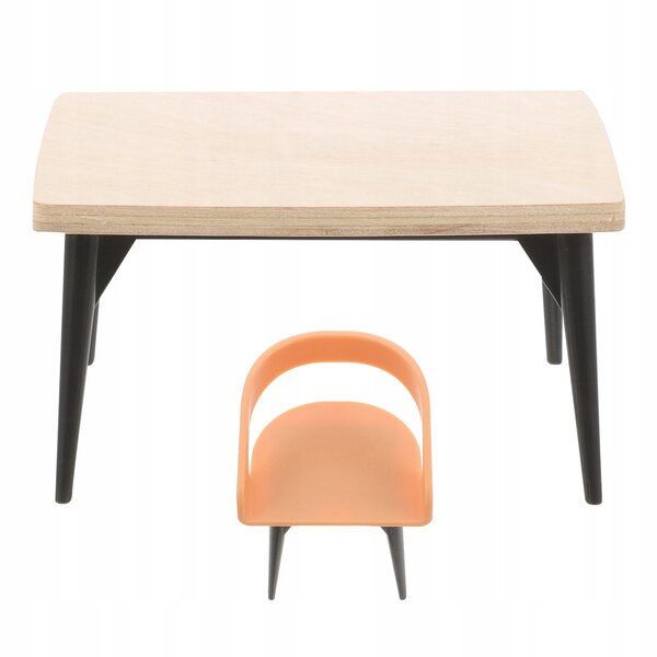 Set di Mobili in Legno Realistici per Sala da Pranzo delle Bambole Scala 1:12