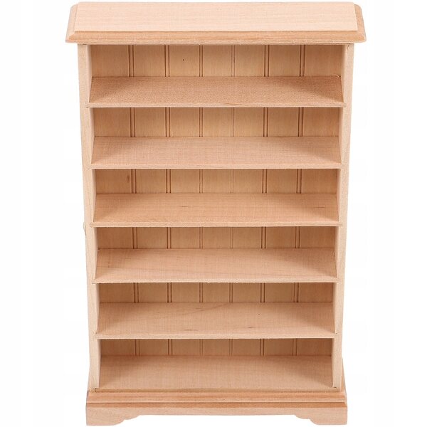 Miniatura Scaffale in Legno per Bambole Decorativo e Resistente 16x10 cm