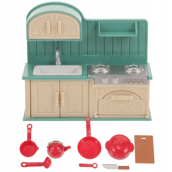 Set Accessori Cucina Miniatura per Casa delle Bambole con Attrezzi Colorati