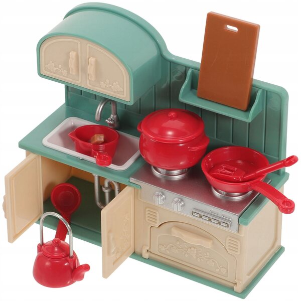 Set Accessori Cucina Miniatura per Casa delle Bambole con Attrezzi Colorati