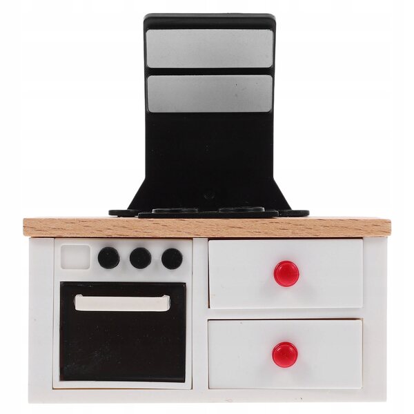 Mini Cucina in Legno con Forno Modellino Realistico per Case delle Bambole