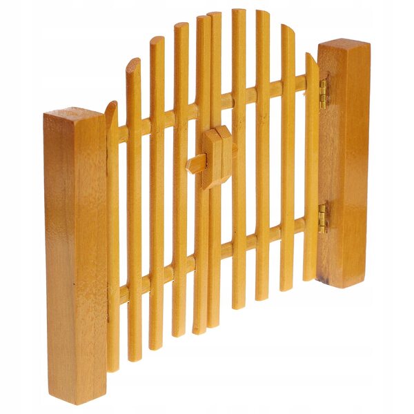 Mini porte in legno giallo per casetta giocattolo, decorate e resistenti