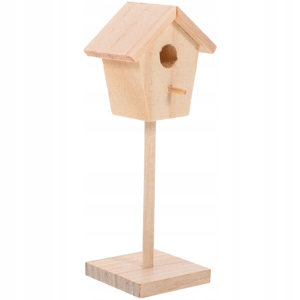 Mini Casa per Uccelli in Legno Naturale per Decorazioni e Micro Paesaggi