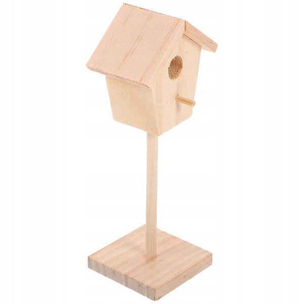 Mini Casa per Uccelli in Legno Naturale per Decorazioni e Micro Paesaggi