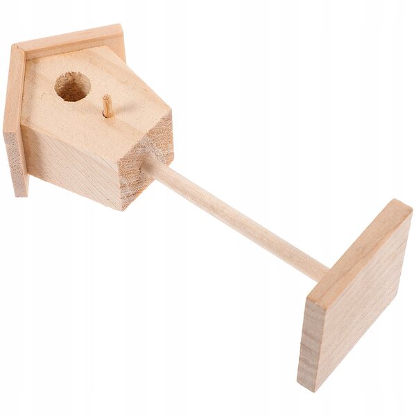 Mini Casa per Uccelli in Legno Naturale per Decorazioni e Micro Paesaggi