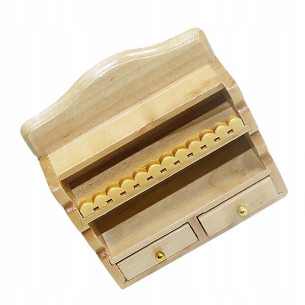Mini Regal houten beige poppenhuis - Vintage en veilig model