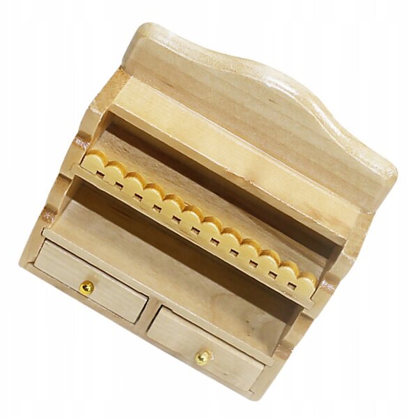 Mini Regal houten beige poppenhuis - Vintage en veilig model