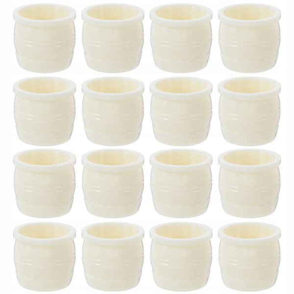 Lot de 30 Mini Doniczek Beige en Plastique pour Décorations Miniatures et Jardinage