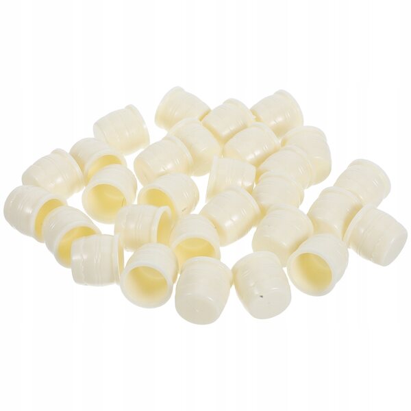 Lot de 30 Mini Doniczek Beige en Plastique pour Décorations Miniatures et Jardinage
