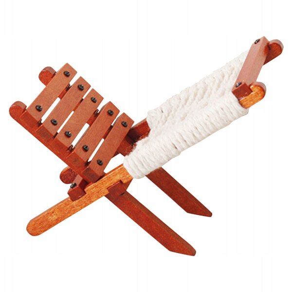 Mini Poltrona in Legno per Casa delle Bambole, Decorazione Piccola e Colorata