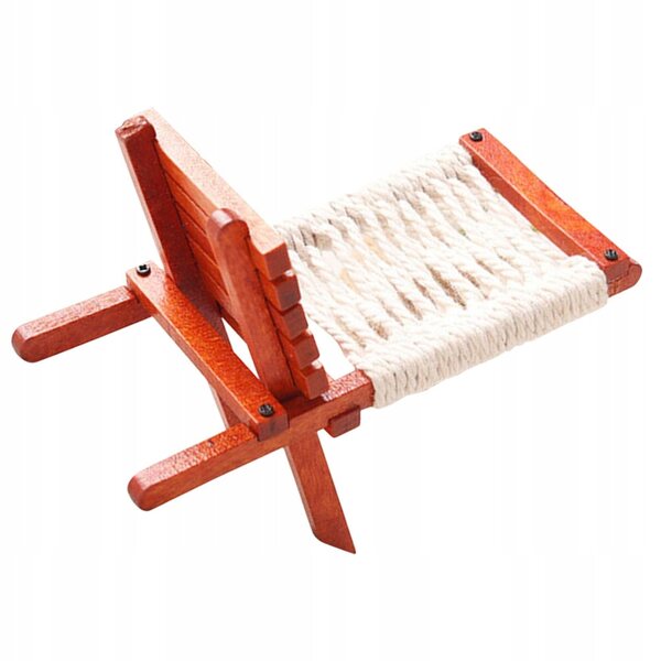 Mini Poltrona in Legno per Casa delle Bambole, Decorazione Piccola e Colorata