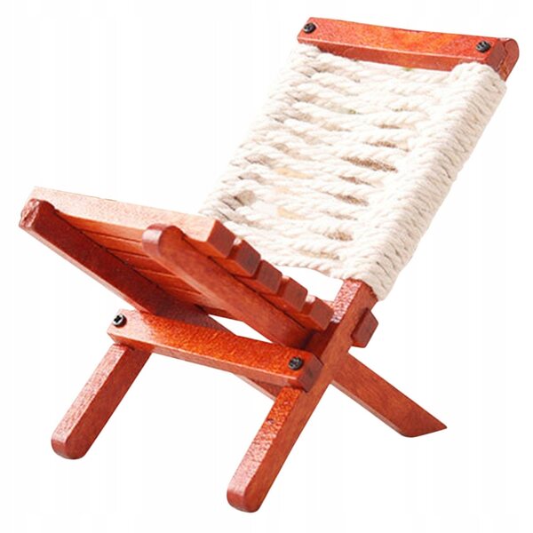 Mini Poltrona in Legno per Casa delle Bambole, Decorazione Piccola e Colorata