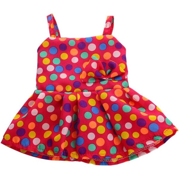 Kleid für American Doll 46 cm, ärmelloser Rock aus elegantem Stoff