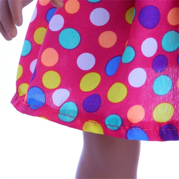 Kleid für American Doll 46 cm, ärmelloser Rock aus elegantem Stoff
