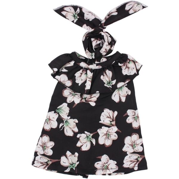 Blumenkleid mit Stirnband für 46 cm große amerikanische Puppe – Freizeitkleidung