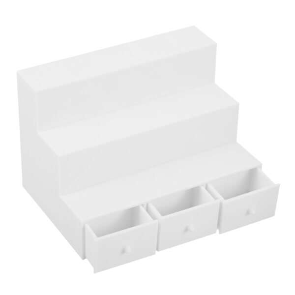 Miniatura armadio bianco con scale per casa delle bambole in PLA, realistico e decorativo