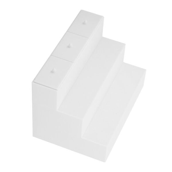 Miniatura armadio bianco con scale per casa delle bambole in PLA, realistico e decorativo