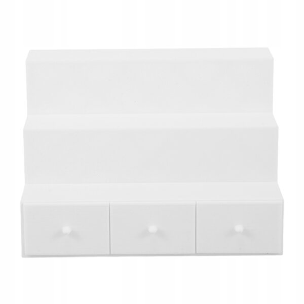 Miniatura armadio bianco con scale per casa delle bambole in PLA, realistico e decorativo