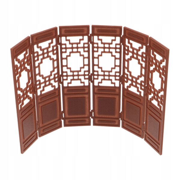 Mini decorazione schermo orientale vintage per casa delle bambole e scrivania