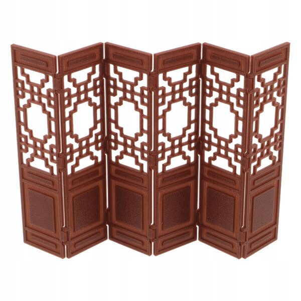 Mini decorazione schermo orientale vintage per casa delle bambole e scrivania
