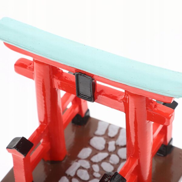 Mini Brama Torii in Resina per Decorazioni Miniature 9x8x6 cm