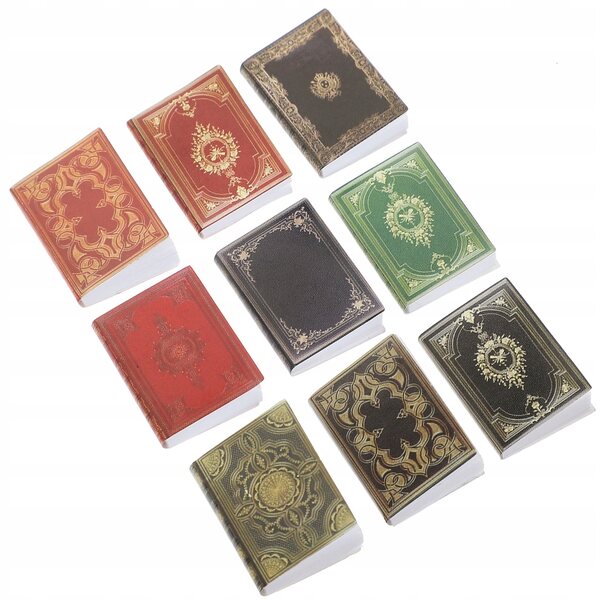 Set 27 Mini Libri Colorati per Casa delle Bambole - Gioco Creativo in Carta