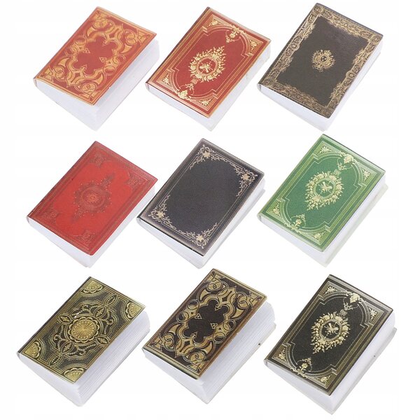 Set 27 Mini Libri Colorati per Casa delle Bambole - Gioco Creativo in Carta
