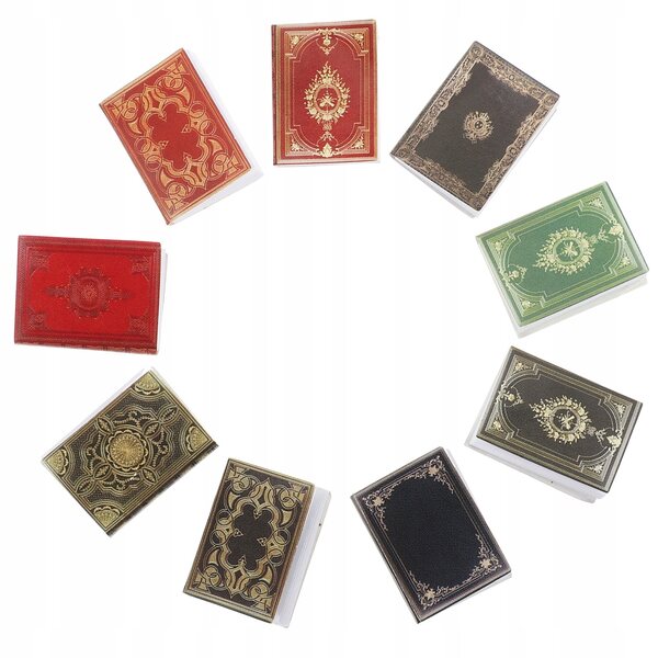 Set 27 Mini Libri Colorati per Casa delle Bambole - Gioco Creativo in Carta