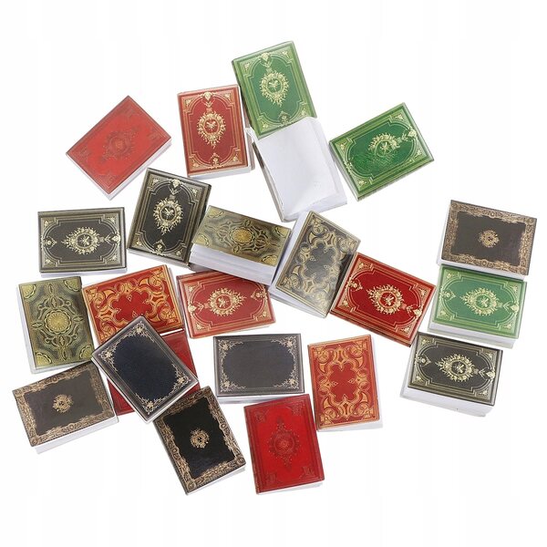 Set 27 Mini Libri Colorati per Casa delle Bambole - Gioco Creativo in Carta