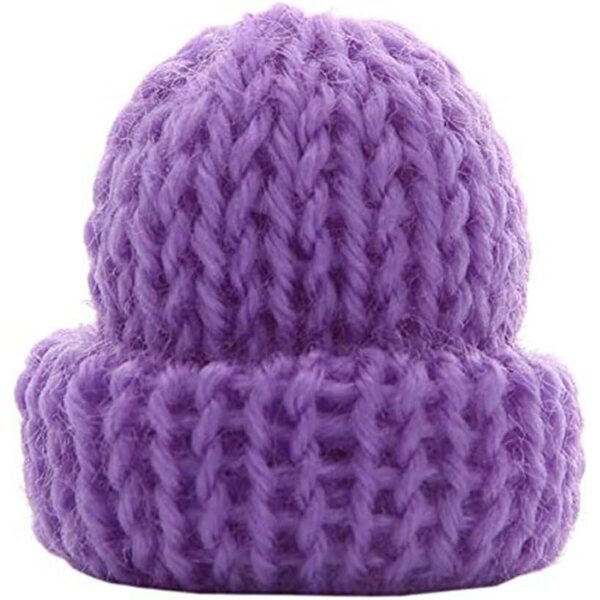 Berretto Viola a Maglia per Bambole da 30 cm, Accessorio Casual Perfetto
